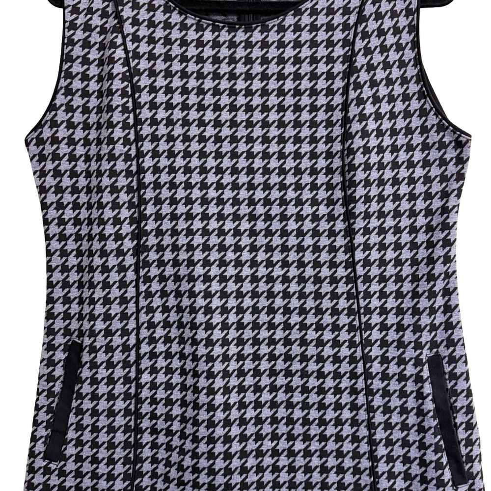 F&F Clothing Gray & Black Houndstooth Sleeveless Career Dress Size XXL - Picture 7 of 16